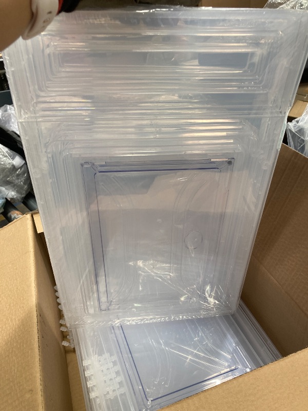 Photo 1 of  Clear Plastic Shoe Boxes 