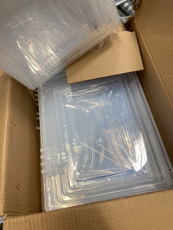 Photo 1 of  Clear Plastic Shoe Boxes 