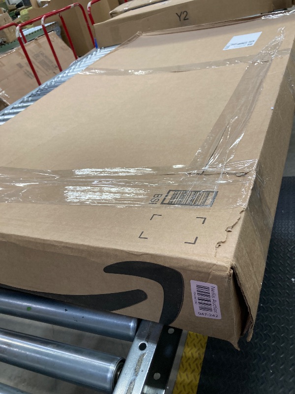 Photo 1 of Umzodo 24"x36" Brushed French Gold Metal Framed Rounded Rectangle Mirror, Gold Wall Mounted Mirrors for Bathroom Entryway Vanity Living Room Bedroom, Vertical or Horizontal