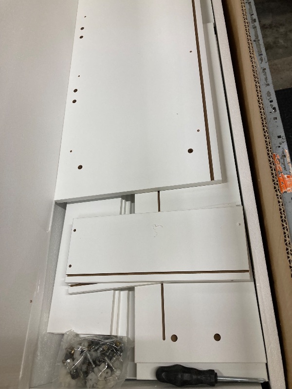 Photo 1 of  5 Drawer Dresser for Bedroom,  Tall White Closet Organizers and Storage Clothes, Accent Storage Cabinet for Living Room, Entryway, Hallway, White **** STORE SEALED ITEM, OPENED FOR PICTURING , UNKNOWN DESIGN, UNKNOWN SIZE, PICTURE IS FOR REFERENCE ONLY ,