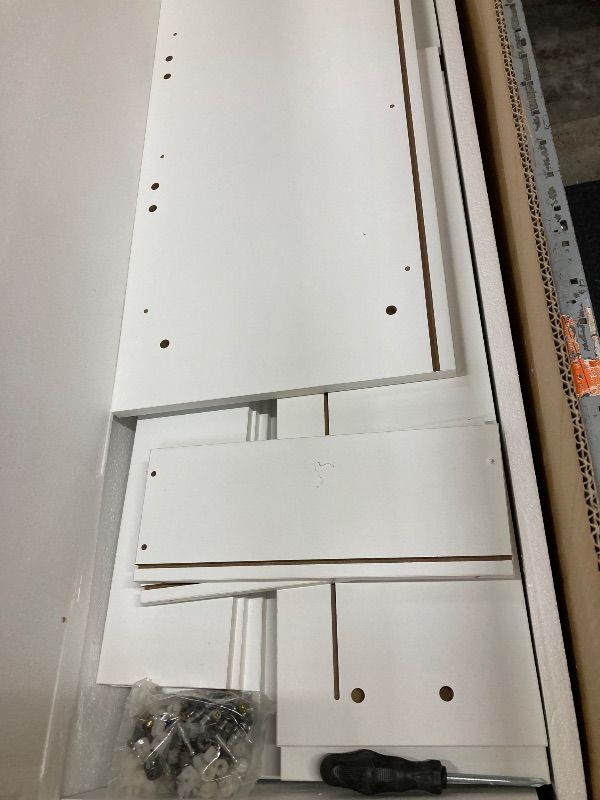 Photo 1 of  5 Drawer Dresser for Bedroom,  Tall White Closet Organizers and Storage Clothes, Accent Storage Cabinet for Living Room, Entryway, Hallway, White **** STORE SEALED ITEM, OPENED FOR PICTURING , UNKNOWN DESIGN, UNKNOWN SIZE, PICTURE IS FOR REFERENCE ONLY ,