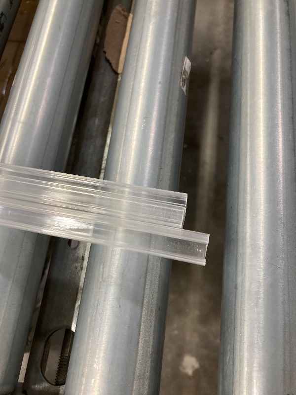 Photo 1 of 2 Pack U-Type Frameless Shower Door Seal, 78" x 3/8" Shower Door Side Seal Strip Bottom Seal Door Sweep for 3/8" Thick Glass Waterproof and Super Clear-Stop Shower Leaks Seal Strips
