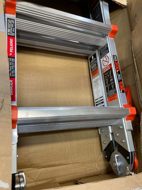 Photo 1 of Little Giant Ladder Systems, Velocity with Wheels, M22, 22 Ft, Multi-Position Ladder, Aluminum, Type 1A, 300 lbs Weight Rating, (15422-001)