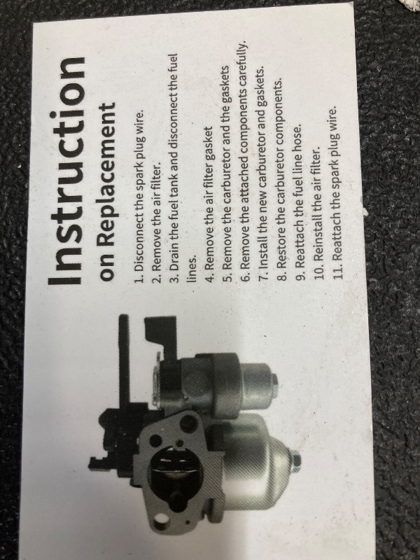 Photo 1 of Carburetor Replacement for MTD 951-05149 HY-4P90F Engine Replacement for Cub Cadet CC760ES 12AE76JU 4P90JUC 4P90MUD 4P90MUC 4P90JUE 420CC Mower Carb