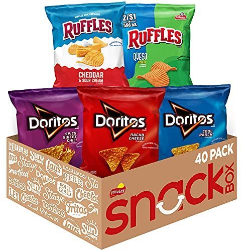 Photo 1 of 
Ruffles FritoLay Variety Packs Flavors 1oz Bags Ruffles & Doritos Bold Mix 40 Count
