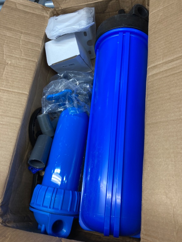 Photo 1 of Aquasana Whole House Water Filter System - Water Softener Alternative - Salt-Free Descaler - Home Water Filtration - Low Maintenance Sediment Pre-Filter - Rhino Chlorine Max Flow - WH-1010-CT-LM
