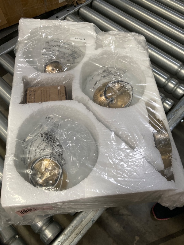 Photo 1 of ****NOT THE SAME LIGHT****Pia Ricco Bathroom Vanity Light Fixtures, 3-Light Black and Gold Bathroom Light Fixtures with Clear Globe Glass Shade, Bath Room Lighting Fixtures Over Mirror, Vanity Lights for Living Room, Kitchen