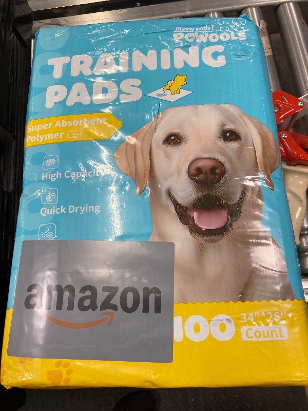Photo 1 of 100-Pack X-Large Puppy Pads - 34'' x 28'' Pee Pads for Dogs Potty Training with Leak-Proof Quick-Dry Design, 6-Layer Dog Pads Extra Large, Blue