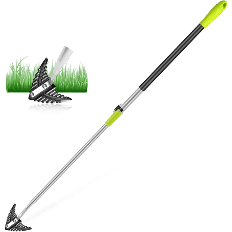 Photo 1 of ***MISSING THE HEAD*** HEADORIENTOOLS Winged Weeder with Telescoping Handle, Garden Warren Hoe with Large Blade
