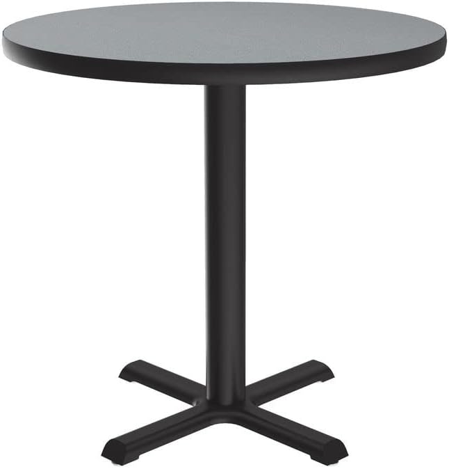 Photo 1 of ***NO BASE/ONLY THE TOP***Correll 48" Round Pub Table, 29" High Dining Cocktail Table, Durable Montana Granite High Pressure Laminate Top, Cast Iron Base, Top Made in The USA, Leveling Glides GREY