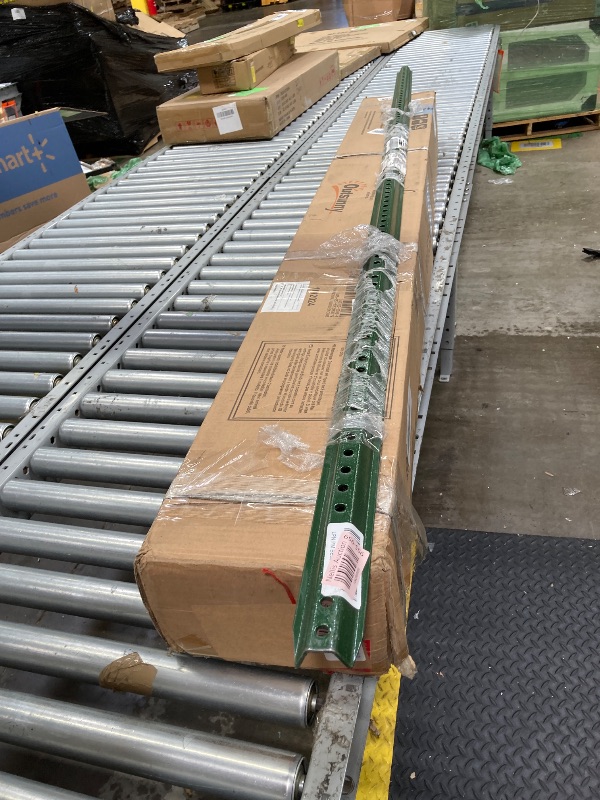 Photo 1 of SmartSign U-Channel Sign Post, Medium Weight Sign Post, 8 Feet Tall Baked Enamel Steel Post, Pack of 1