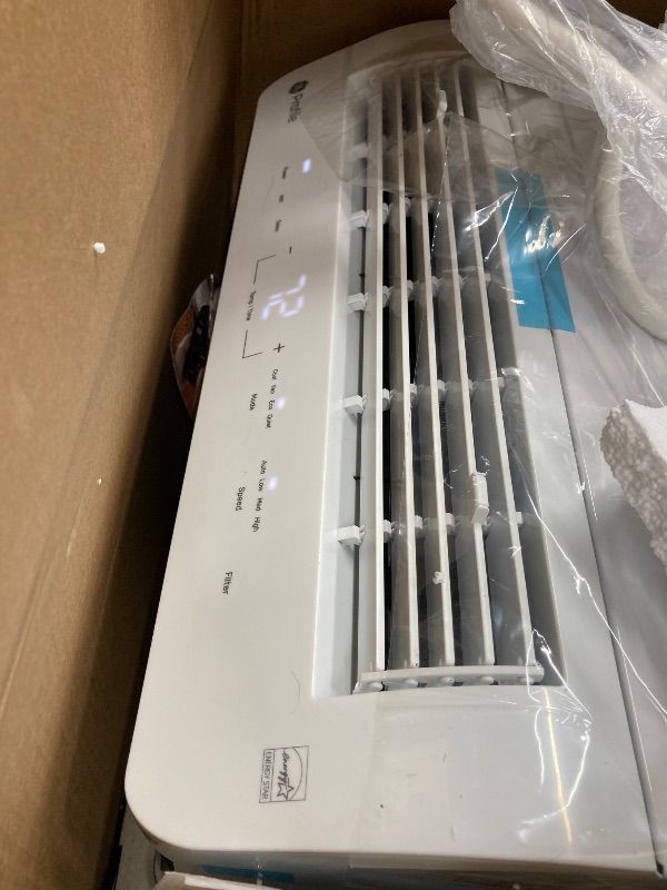 Photo 1 of ***MISSING PARTS**Profile PHNT12CC Clearview Air Conditioner 12,000, Inverter Technology, Ultra Quiet, Medium Rooms up to 550 Sq. FT, Full Window View with Easy Installation, Energy-Efficient Cooling, 12200 BTU, White