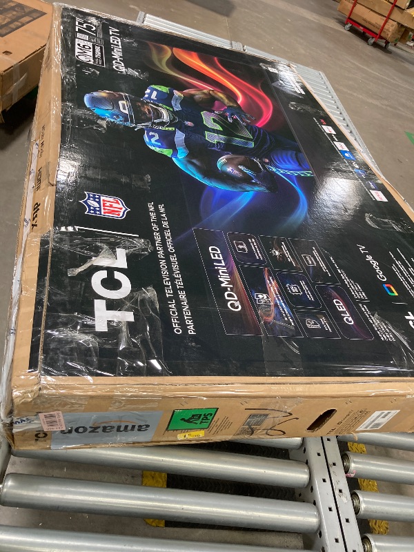 Photo 1 of TCL 75-Inch Class QM6K Series QD-Mini LED 4K UHD Google Smart TV Best Value Mini-LED TV - QLED, 144hz, 288hz Gaming Rate, High Contrast Screen, Onkyo Audio, Dolby Atmos (75QM6K, 2025 Model)