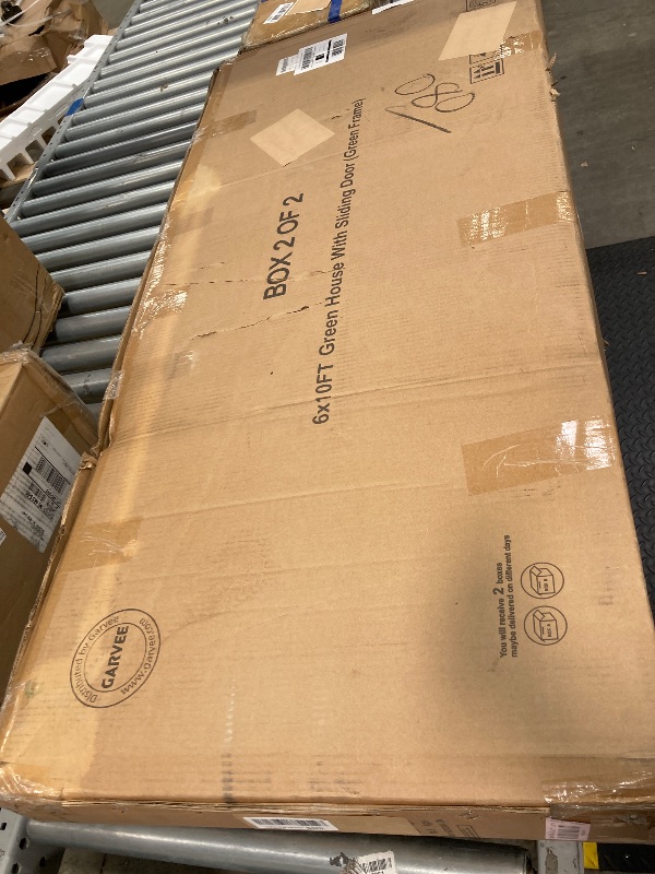 Photo 1 of ****MISSING BOX #1*****6x10 FT Greenhouse, Large Aluminum Greenhouses for Outdoors, Heavy Duty Polycarbonate Greenhouse with Roof Vent, Walk-in Green Houses for Winter Garden, Backyard, Patio, Lawn, Easy Assembly
