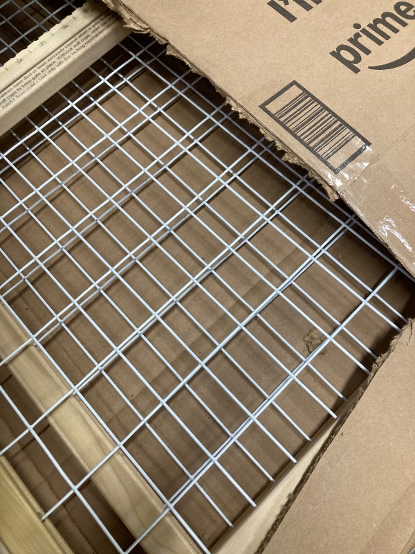Photo 1 of 
MYPET North States Wire Mesh Dog Gate: 29.5-50" Wide. Pressure Mount. No Tools Needed. Dog Gate 31" Tall, Expandable, Durable Dog Gates for Doorways, Sustainable Hardwood 