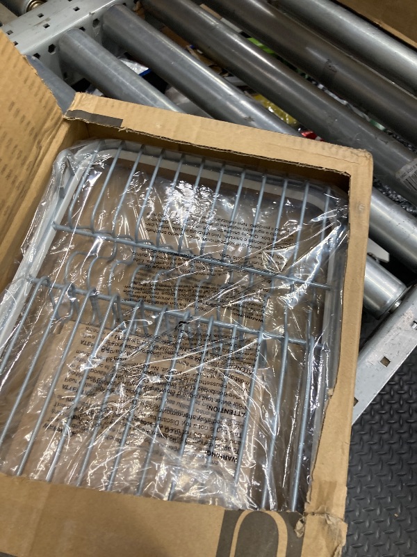 Photo 1 of **missing tray** Dish Drying Rack - Stainless Steel Dish Rack with Drainboard for Kitchen Counter and Sink, 15.6" D x 12" W x 5" H, Silver
