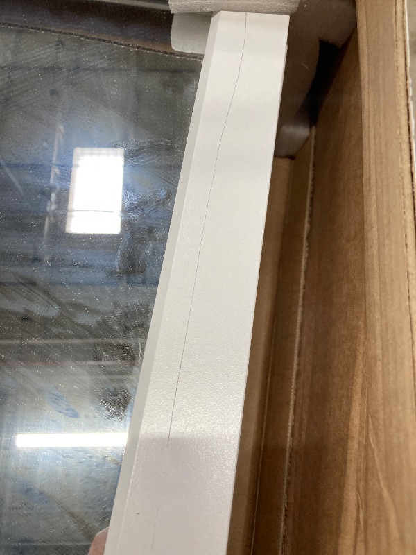 Photo 1 of 15-1/4 in. W x 26 in. H Framed Recessed or Surface-Mount Bathroom Medicine Cabinet with Mirror in White