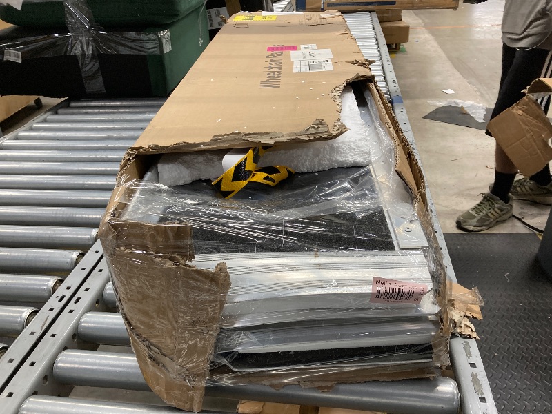 Photo 1 of ***PARTS ONLY/ RAMP BENT IN SEVERAL PLACES***FACHNUO 10 Feet Portable Wheelchair Ramp, Non-Skid Aluminum Handicap Ramps with Handle, Folding Threshold Wheel Chair Ramp for Home Steps, Stairs, Entry, Threshold, Doorways, Scooter, 800LBS Capacity