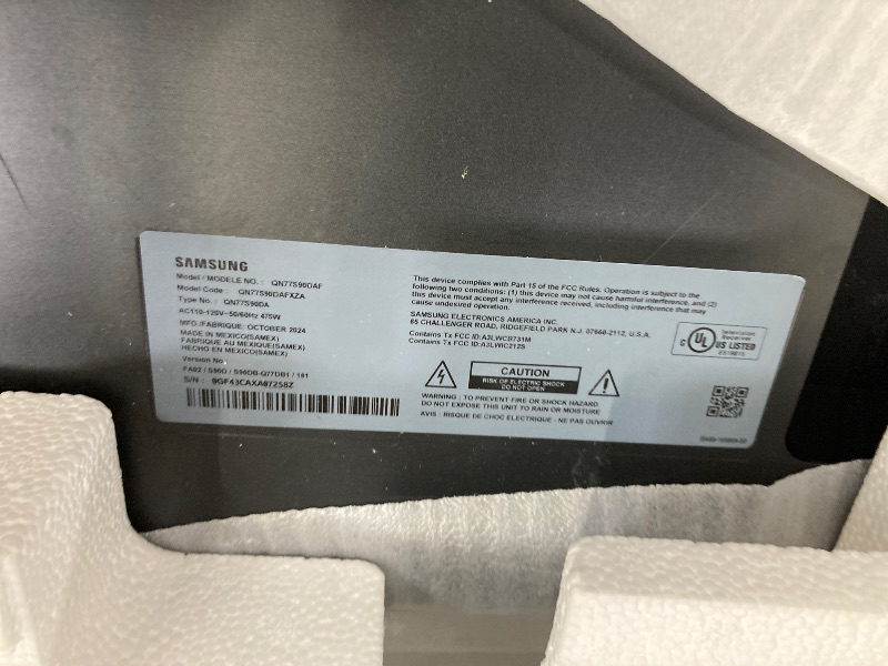 Photo 1 of ***PARTS ONLY***
Samsung 77-Inch Class OLED 4K S90D Series HDR+ Smart TV w/Dolby Atmos, Object Tracking Sound Lite, Motion Xcelerator, Real Depth Enhancer, 4K AI Upscaling, Alexa Built-in (QN77S90D, 2024 Model)