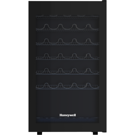 Photo 1 of 18.9 in. 34-Bottles Wine Cooler in Black with Single Zone Digital Thermostat