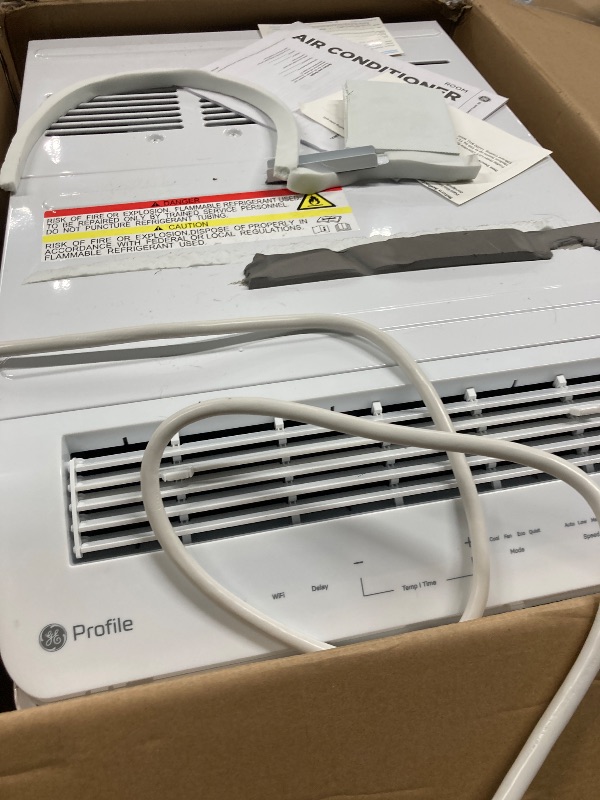Photo 1 of Profile PHNT12CC Clearview Air Conditioner 12,000, Inverter Technology, Ultra Quiet, Medium Rooms up to 550 Sq. FT, Full Window View with Easy Installation, Energy-Efficient Cooling, 12200 BTU, White
