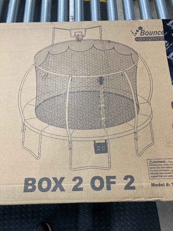 Photo 1 of 14 FT TRAMPOLINE AND STEELFLEX ENCLOSURE  ***(MISSING BOX  1 OF 2, ORIGINAL STOCK PHOTO NOT AVAILABLE)***