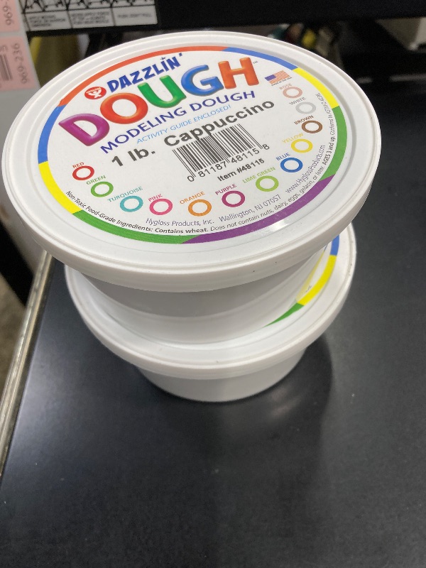 Photo 1 of 2 Pack Hygloss Play Modeling Dough – Multicultural Skin Color Dough Unscented - Safe & Non-Toxic for Kids Arts & Crafts - Party Favors - Classroom Supplies - 1lb - Cappuccino Color