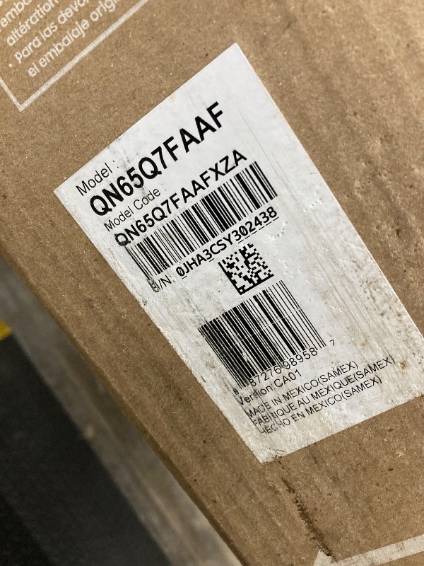 Photo 1 of ***PARTS ONLY***
Samsung 65-Inch Class QLED Q7F Series Samsung Vision AI Smart TV (2025 Model, 65Q7F) Quantum HDR, Object Tracking Sound Lite, Q4 AI Gen1 Processor, 4K upscaling, Gaming Hub, Alexa Built-in