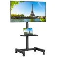Photo 1 of ***MISSING TOP BRACKET TO HOLD TV**MountFTV Floor TV Stand for 26-50 inch Flat Screen or Curved, TVs Monitors Display Trolley Loading 55 lbs, Max 300x300mm