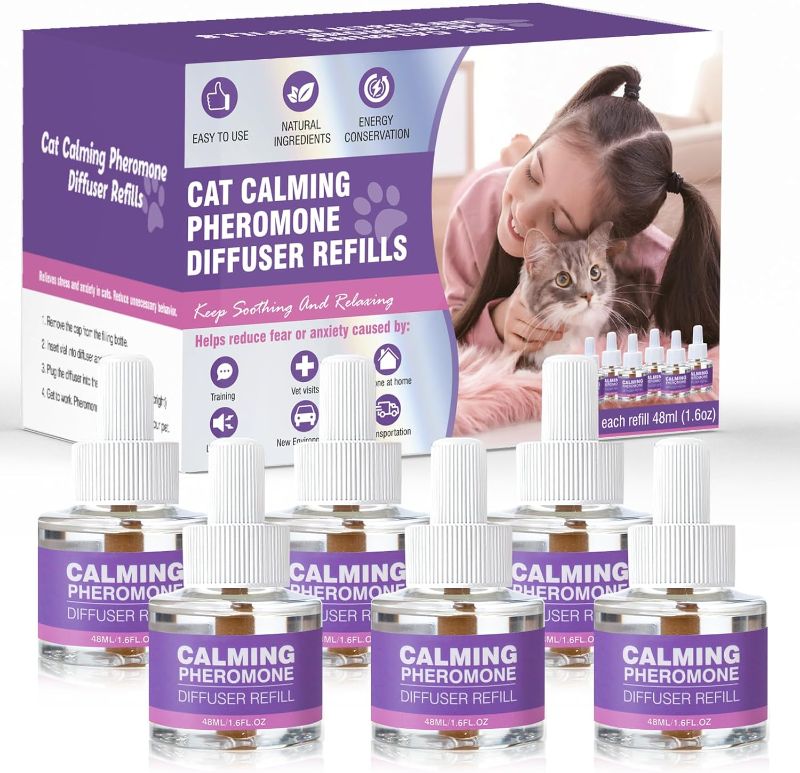 Photo 1 of ,4 pack refills***FELIWAY® Optimum 30 Day Cat Calming Plug In Pheromone Diffuser Starter Kit, 48ml - Helps Reduce Common Signs of Stress in Cats & Kittens, Enhanced Calming