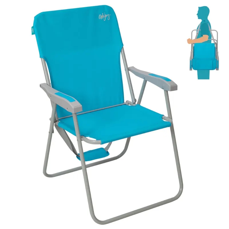 Photo 1 of #WEJOY Folding Backpack Beach Chair, High Back Beach Chairs for Adults, Max Load 300lbs, Portable Folding Camping Chair, Outdoor Folding Lawn Chairs
