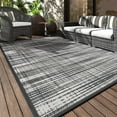 Photo 1 of 
VUNATE Outdoor Rug Carpet 10'x14' Waterproof Reversible Patio Rug Portable Modern Abstract Indoor Outdoor Rug Plastic Straw Rug for RV Camping Garden Picnic Deck Backyard Porch Decor Gray and White
