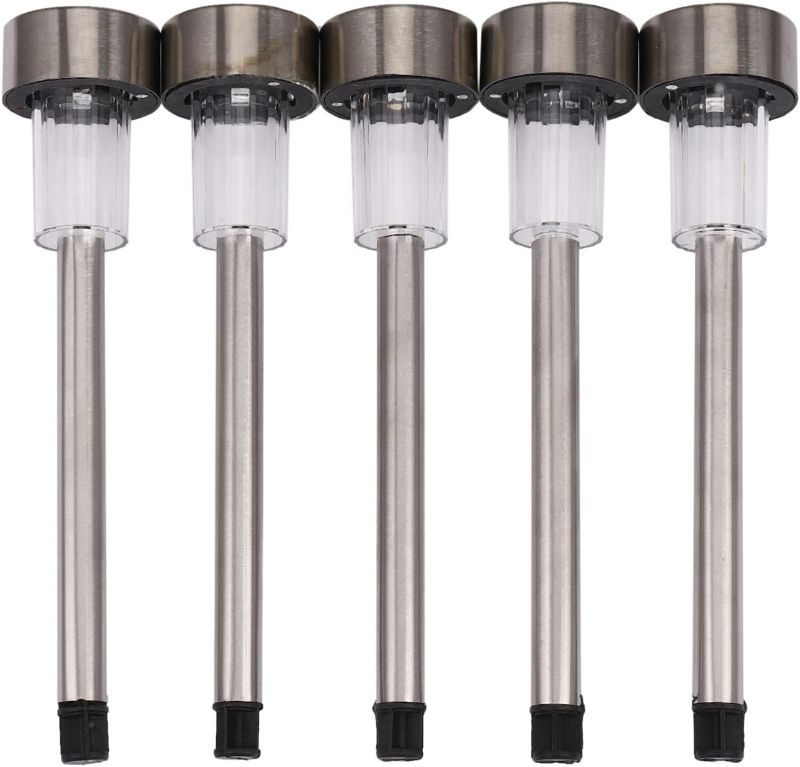 Photo 1 of 12 Pcs Led Lawn Lamp Solar Panel Led Spike Spot Lamp Lawn Light Landscape Garden Path Lawn Solar Lamps Outdoor Grounding Light Rgb
