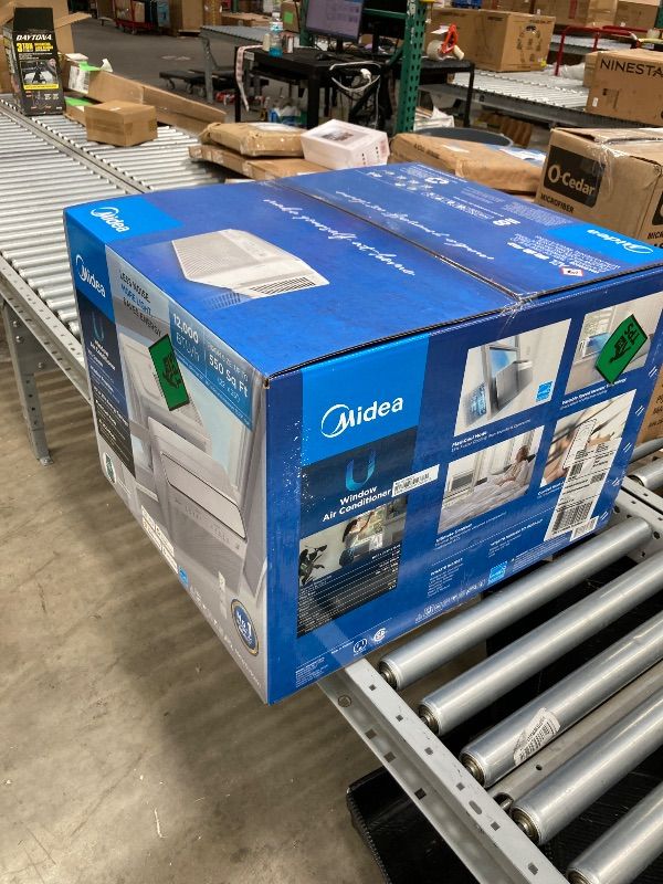 Photo 1 of (*** FACTORY SEALED ***) Midea 12,000 BTU U Shaped Smart Inverter Window Air Conditioner, Cools up to 550 Sq. Ft.,Ultra Quiet with Open Window Flexibility, Works with Alexa/Google Assistant, 35% Energy Savings, Remote Control