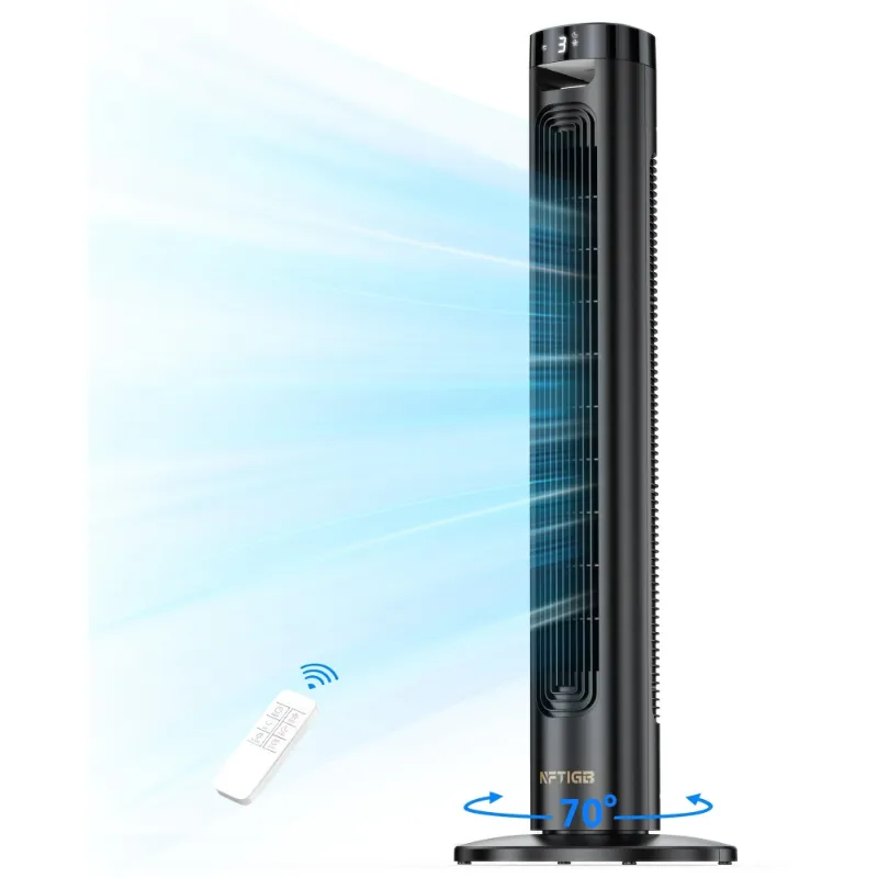 Photo 1 of ****MISSING BASE PARTS****NFTIGB Tower Fans for Home, 36" Standing Floor Fan 75° Oscillating Fan, 3 Speeds 3 Modes,12H Timer,LED Display, New
