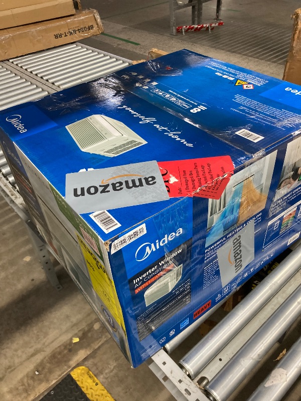 Photo 1 of Midea 8,000 BTU Smart Inverter Air Conditioner Window Unit with Heat and Dehumidifier – Cools up to 350 Sq. Ft., Energy Star Rated, Quiet Operation, Electronic Controls, Remote Control, White