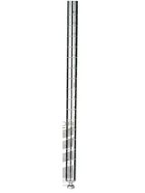 Photo 1 of ***MISSING THE SHELVES****Nexel Adjustable Wire Shelving Unit, 4 Tier, Commercial Dry Storage Rack, 14" x 60" x 63", Chrome