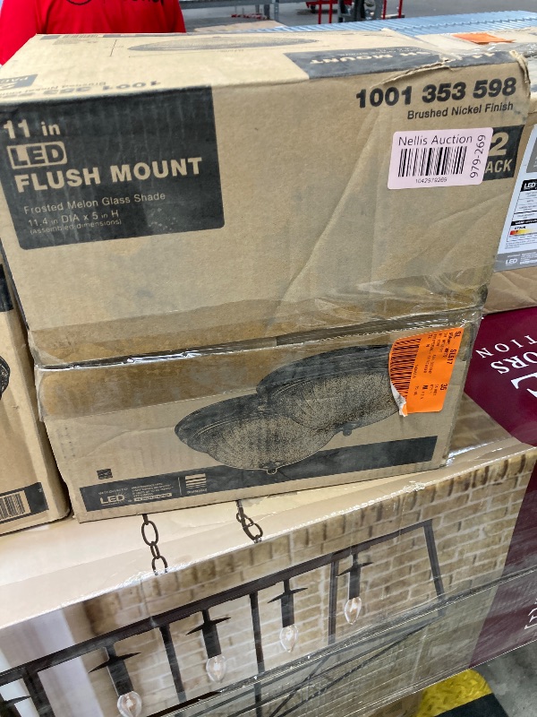 Photo 1 of 11 in. Brushed Nickel LED Flush Mount (2-Pack)


Includes 2 fixtures
$
40
.
47
($20.24 /fixture)
Apply Now
Pay $15.47 after $25 OFF your total qualifying purchase upon opening a new card. info
Apply for a Home Depot Consumer Card
