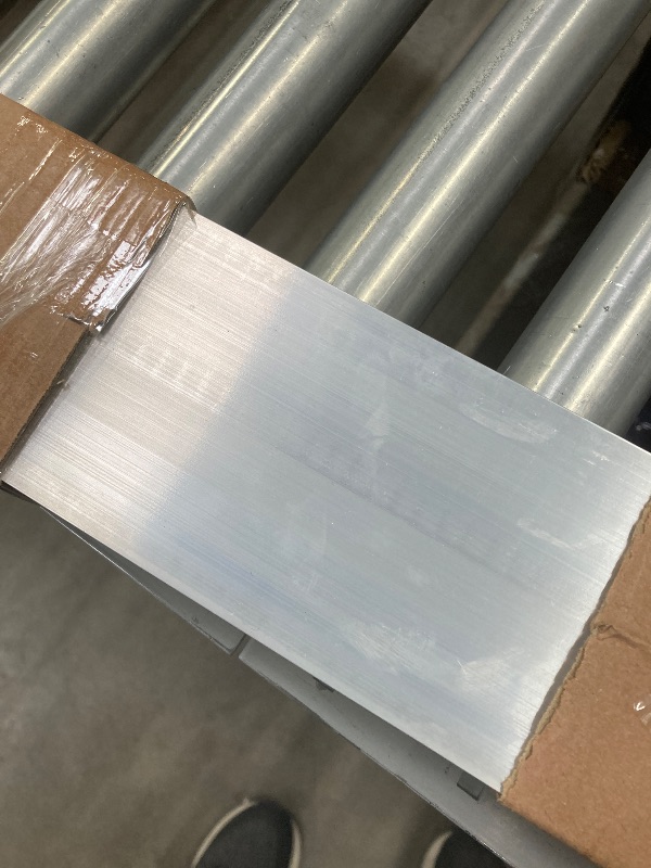 Photo 1 of 1-1/2 in. X 3-1/2 in. X 14 Reinforced ALUMINUM H-SCREED with Plastic Cap ***(ORIGINAL STOCK PHOTO NOT AVAILABLE, BOX RIPPED/TORN)***