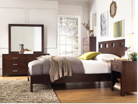 Photo 1 of ***MISSING A BOX/COMES WITH 3 BOXES-HEADBOARD, FOOTBOARD, SIDE RAILS AND SLATS/PARTS ONLY**California King Platform Storage Bed
Riva Collection by Modus Furniture
SKU: RV26D6