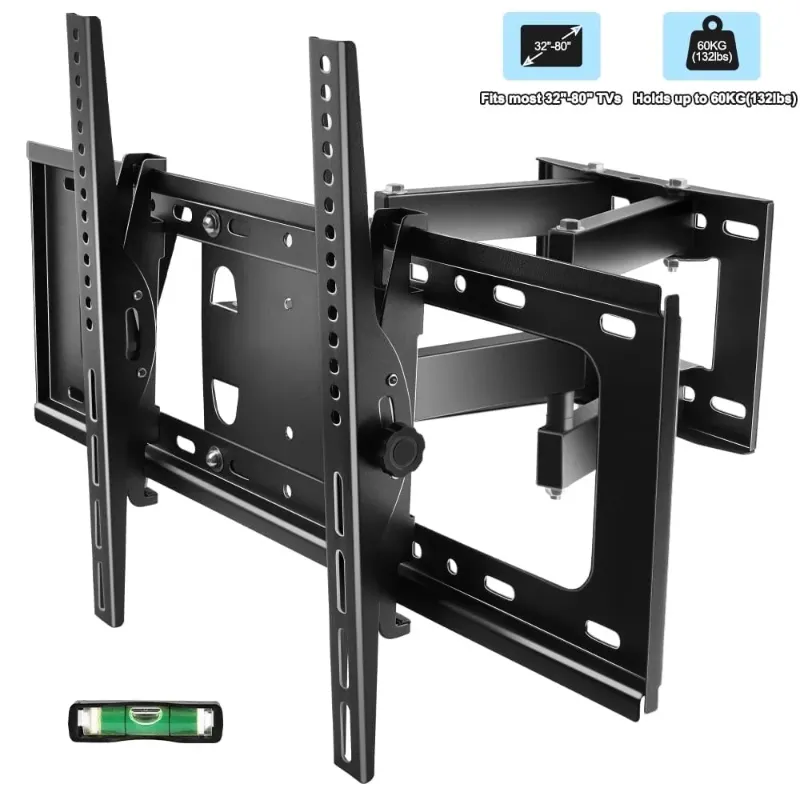 Photo 1 of Full Motion TV Wall Mount Bracket 32 to 65 80 inch TV Stand with Articulating Swivel Tilt Extension
