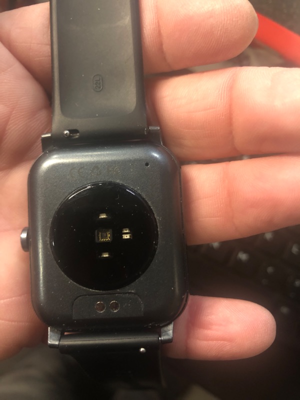 Photo 1 of **MISSING CHARGER**
Jacoosa Smart Watch, 1.85" HD Smartwatch for Men Women (Answer/Make Calls), Fitness Watch with 120+ Sports Modes, IP68 Waterproof, Heart Rate/Sleep Monitor, Activity Trackers for iOS/Android (Black)