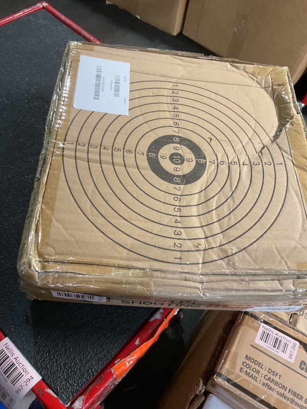 Photo 1 of Atflbox Pellet Trap Target with 12''x12'' Splatter Bullseye Paper Targets and Spinning Shooting Targets for .177 Caliber, Shooting Targets for Air Gun Airsoft BB Gun Rifle (Airgun)