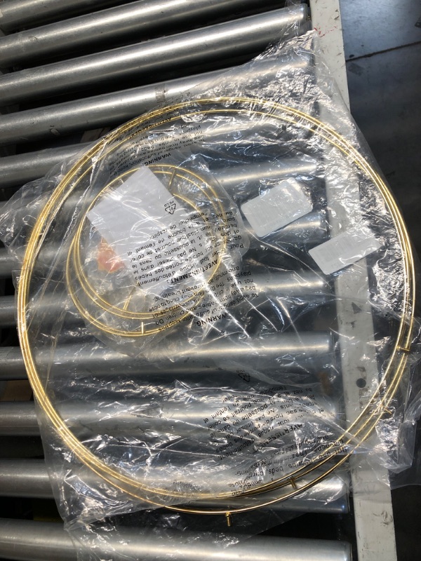 Photo 1 of (MISSING FLOWERS)
HOHIYA 4 Pcs 20 Inch Metal Floral Hoop Centerpiece with Stand Rings Large Taiwan Made Gold 4mm Wire