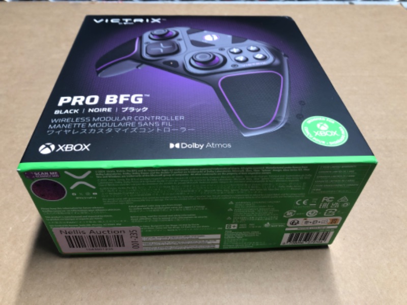 Photo 1 of PDP Victrix Pro BFG Wireless Gaming Controller for Xbox Series X|S, Xbox One, Windows 10/11, Modular Gamepad, Dolby Atmos Audio, Remappable Buttons, Customizable Triggers/Paddles/D-Pad, PC App, Black