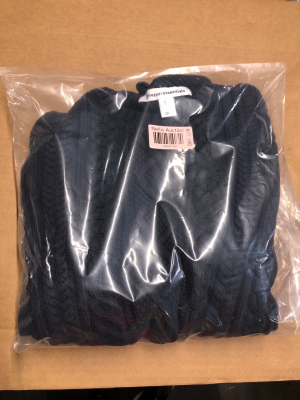 Photo 1 of Amazon Essentials Men's Long-Sleeve 100% Cotton Fisherman Cable Crewneck Sweater