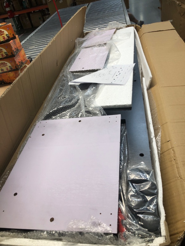 Photo 1 of **NON-REFUNDABLE** (PARTS)  JUSCHIPEXL Double Sided Full Length Mirror on Rolling Wheels, Arched Full Length Mirror 3-Tier Rear Storage, Full Length Mirror with Stand, Floor Length Mirror for Bedroom Living Room Dressing Room.