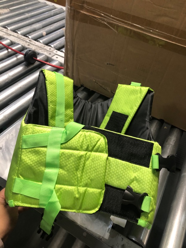 Photo 1 of **** SIZE L ***Hardcore Life Jacket Paddle Vest; Coast Guard Approved Type III PFD Life Vest Flotation Device; Jet ski, Wakeboard, Kayak; Ideal Extra Life Jacket for Your Pontoon Boat Neon Yellow