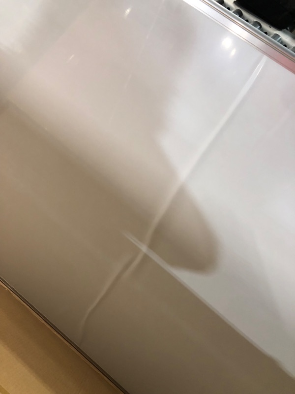 Photo 1 of ***MAJOR DAMAGE - CORNER CAVED IN - ENTIRE BOARD WARPED - SEE PICTURES - PARTS LIKELY MISSING***
TQVAI Magnetic Dry Erase Board for Wall 60 x 40 Inches Whiteboard with Markers, Pen Tray, Magnets, Writing Board for Students, Planning, Drawing, Memo, to Do 