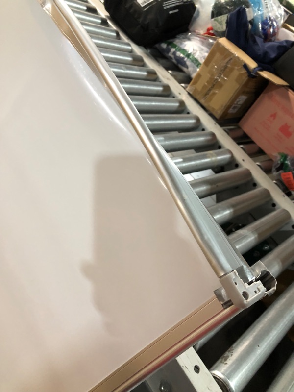 Photo 1 of ***MAJOR DAMAGE - CORNER CAVED IN - ENTIRE BOARD WARPED - SEE PICTURES - PARTS LIKELY MISSING***
TQVAI Magnetic Dry Erase Board for Wall 60 x 40 Inches Whiteboard with Markers, Pen Tray, Magnets, Writing Board for Students, Planning, Drawing, Memo, to Do 